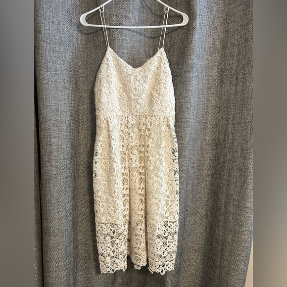 black and white lace dress plus size Kiyonna Bella Lace Dress main image 1